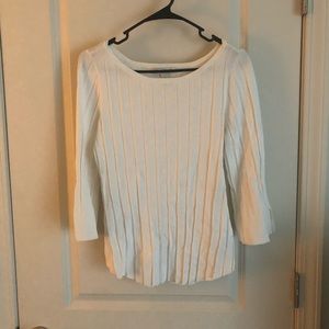 White House Black Market White Blouse